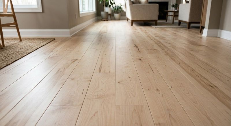 Birch Floor Installation in Scarborough, ME
