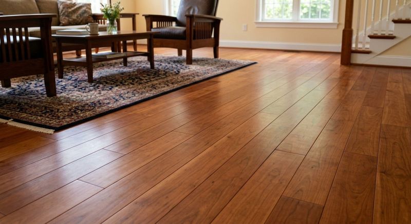 Cherry Floor Installation in Biddeford, ME