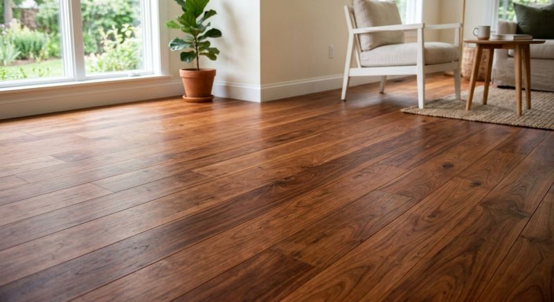 Cherry Floor Installation in Scarborough, ME