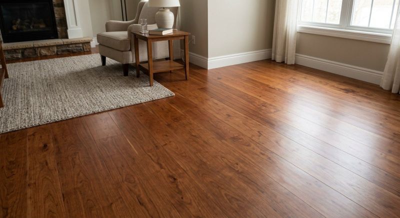 Cherry Floor Installation in Windham, ME