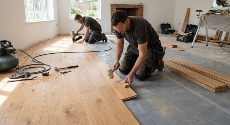 Hardwood Floor Installation in Waterboro, ME