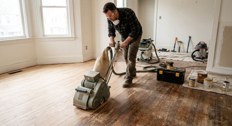 Hardwood Floor Renovation in Scarborough, ME