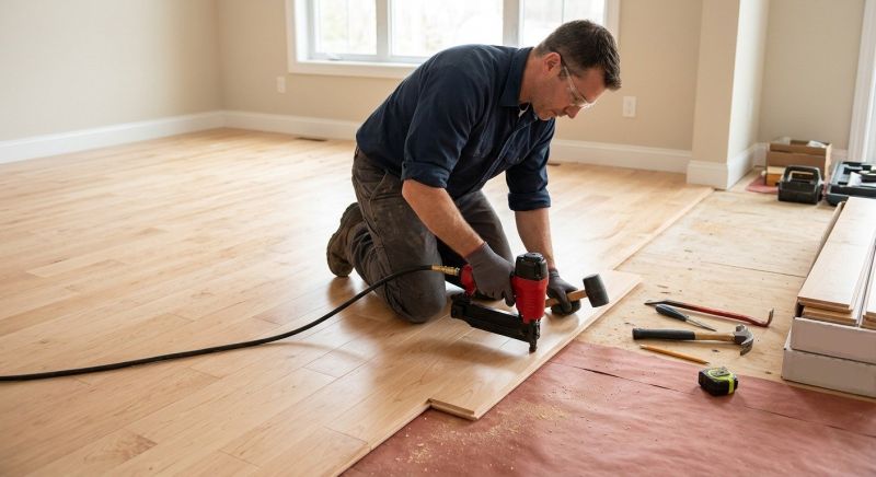 Maple Flooring Installation in North Waterboro, ME