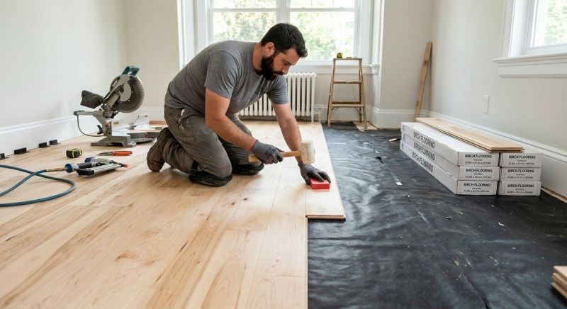 Maple Flooring Installation in North Yarmouth, ME