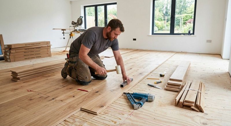 Oak Floor Installation in Scarborough, ME