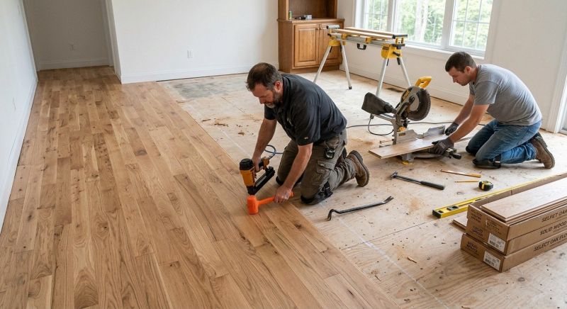 Oak Floor Replacement in Scarborough, ME