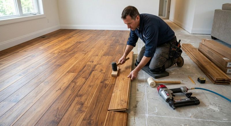 Teak Flooring Installation in Scarborough, ME