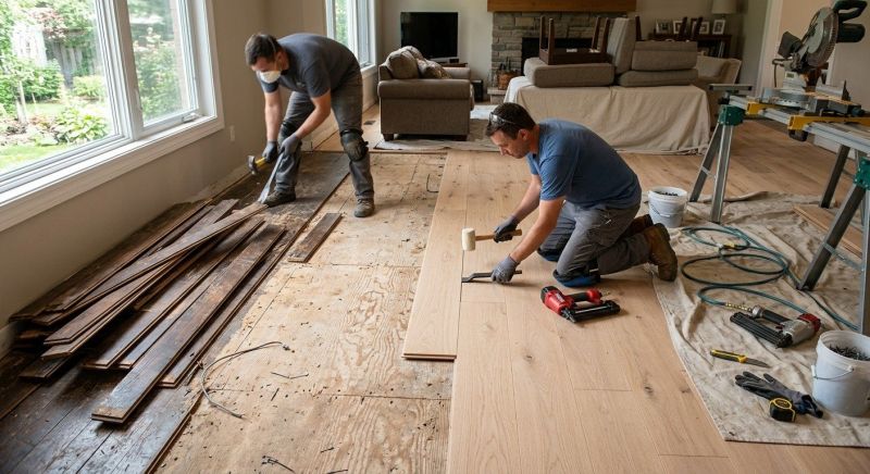 Wood Floor Replacement in Cape Elizabeth, ME